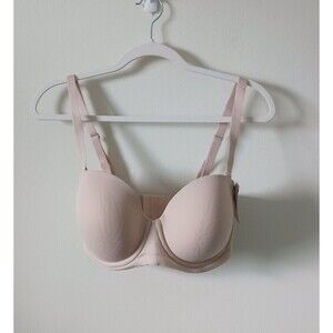 Wacoal Womens Bra Strapless Lined‎ Underwire Beige 854119 NWT